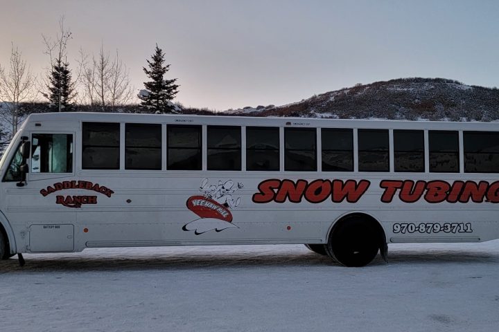 a bus parked in a parking lot